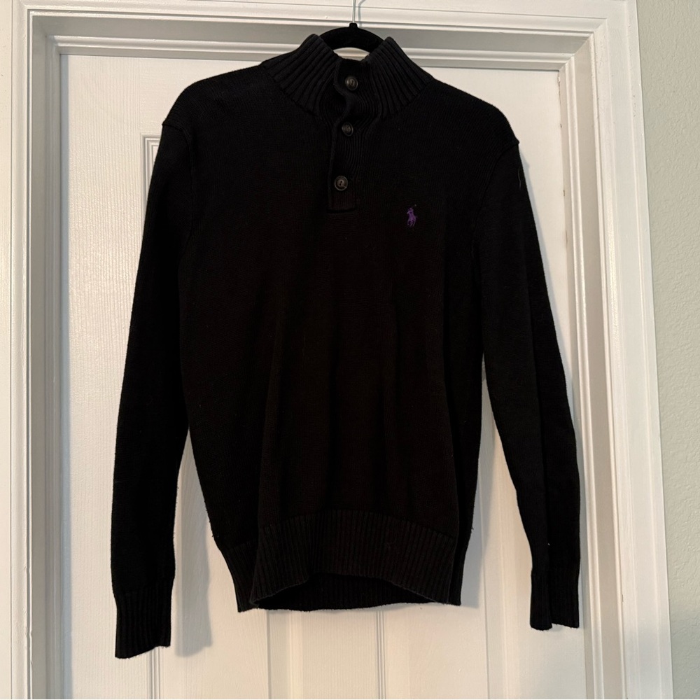 Polo Ralph Lauren Black Collared Sweater
